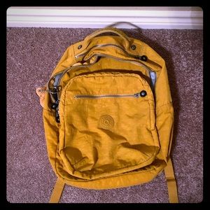 Yellow Kipling Seoul Laptop Backpack